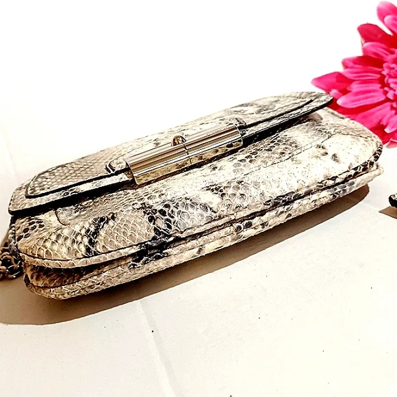 COACH Metallic Snake Kristin Clutch Crossbody RARE NWOT - Picture 11 of 16